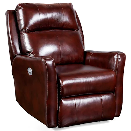 Transitional Power Headrest Wallhugger Recliner with Memory Plus